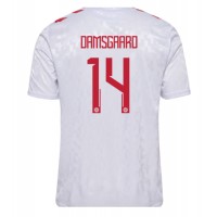 Maglie da calcio Danimarca Mikkel Damsgaard #14 Seconda Maglia Europei 2024 Manica Corta